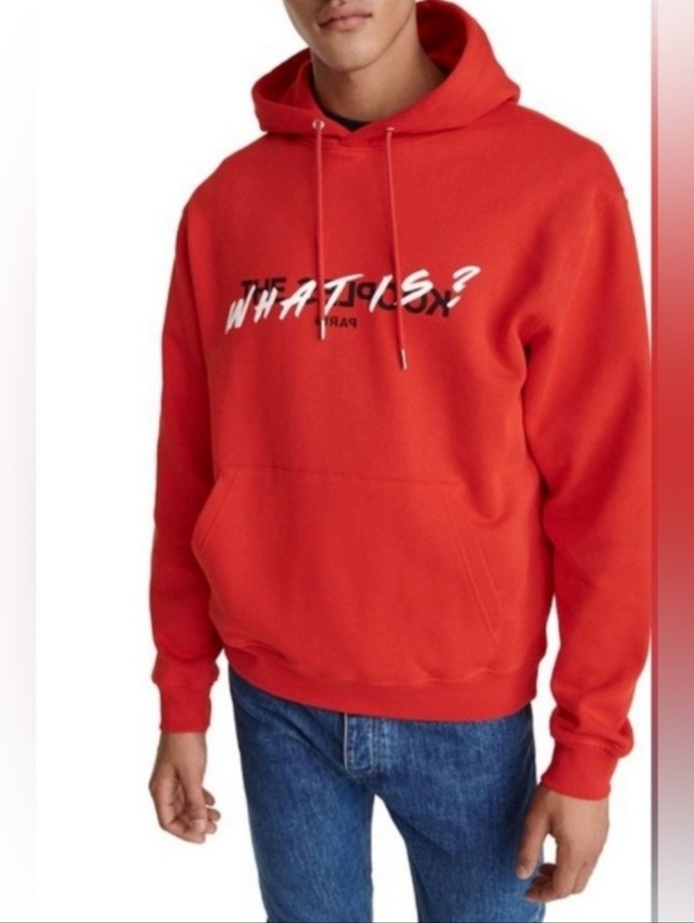 NWT Kooples Red Graphic Hoodie with Front Pocket